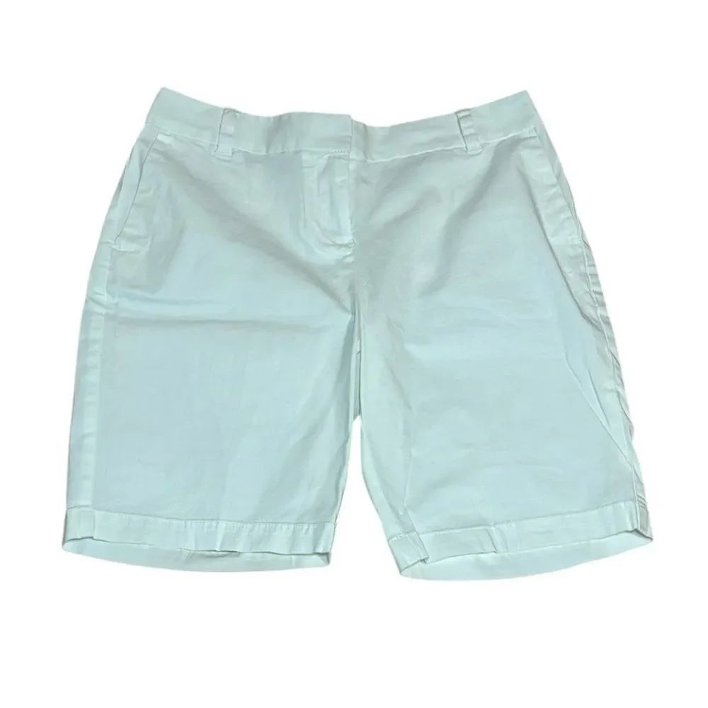 Liz Claiborne White Jackie Bermuda Shorts, 10P